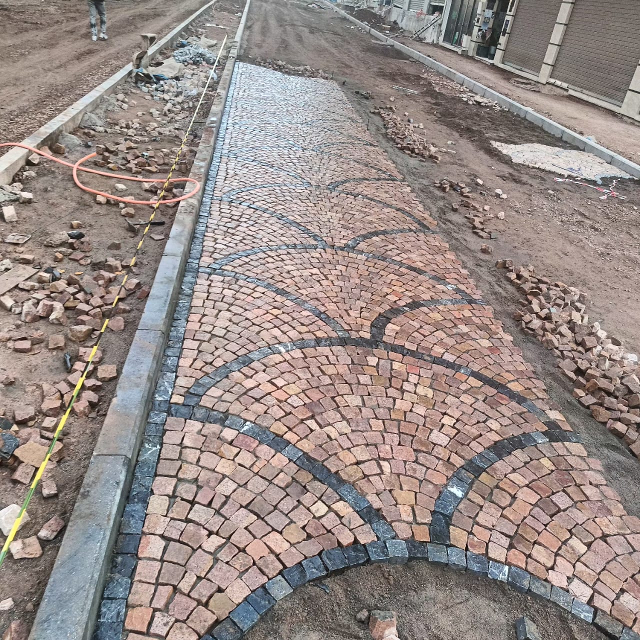 Aménagements extérieurs — réalisation Toubkal Pavage